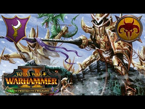 Are Cold One Dread Knights Now GOOD? Dark Elves Vs Beastmen. Total War Warhammer 2, Multiplayer