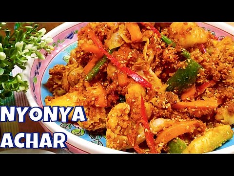 Nyonya Achar/Achar Awak/Sweet Spicy Crunchy Pickled Vegetables/Peranakan Recipe/Nyonya Recipe