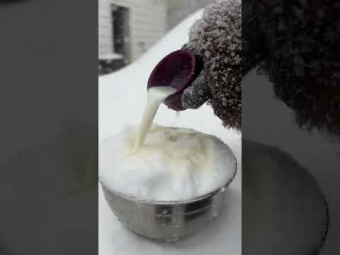 Make snow icecream with me!