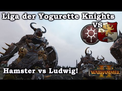 Gepanzertes Norsca! Imperium vs Norsca Ludwig VS Hamster Total War Warhammer Yogurette Knights