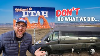 We made it to UTAH! (we almost got stuck!)