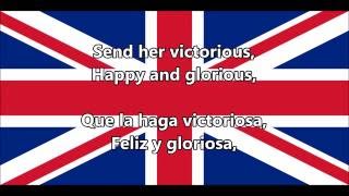 Himno nacional Reino Unido - National anthem of UK (EN, ES Letra)
