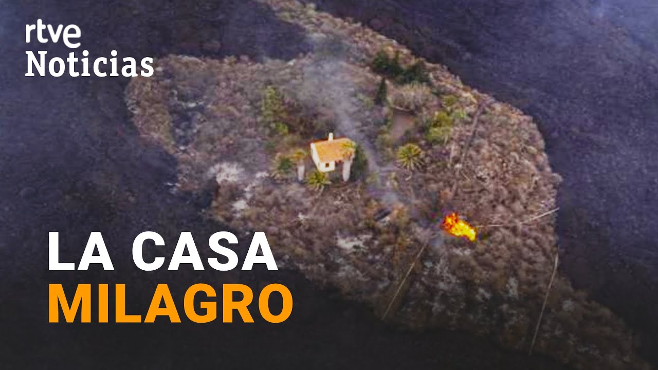 LA PALMA: Una casa QUEDA INTACTA en medio de la LAVA y se convierte en SÍMBOLO de ESPERANZA | RTVE