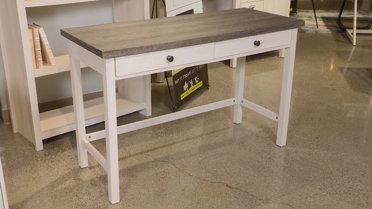 Dorrinson Two Tone 47" Home Office Drawer Desk from Ashley Coleman