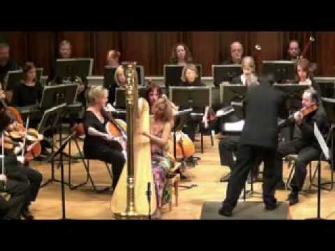 JANA BOUŠKOVÁ plays GINASTERA Concerto for Harp with the Indianapolis Chamber Orchestra pt. 1