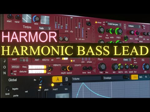 Harmor Harmonic Bass Lead Sound Design | FL Studio 21 Tutorial