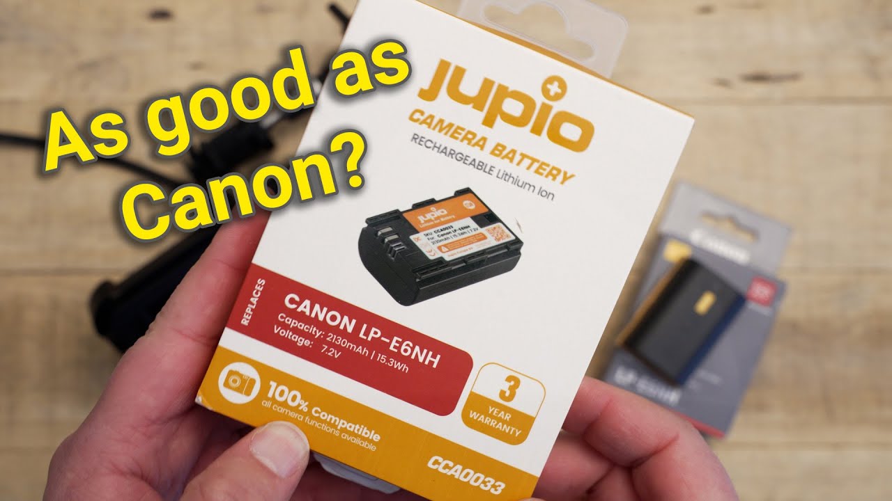 The Jupio Canon LP-E6NH replacement - Quick performance comparison