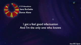 Jana Burčeska - Dance Alone (F.Y.R Macedonia) [Karaoke Version]