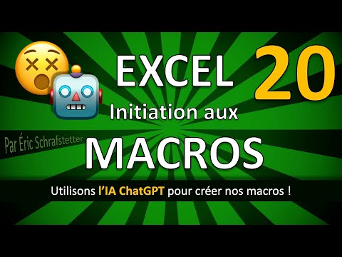 Initiation aux macros Excel - Partie 20 - chatGPT !