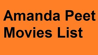 Amanda Peet Movies List