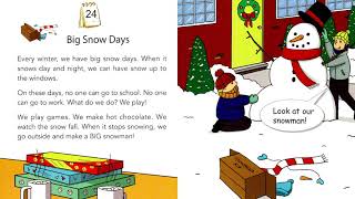 One Story A Day | Day 24 - Big Snow Days - Luyện nói tiếng Anh - Kể chuyện tiếng Anh