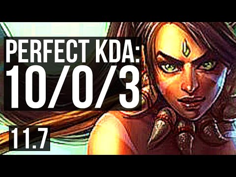 NIDALEE vs NOCTURNE (JUNGLE) | 10/0/3, Rank 4 Nida, Legendary, 400+ games | EUW Challenger | v11.7