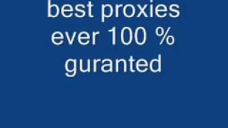 free proxy list 2012 all working guranted