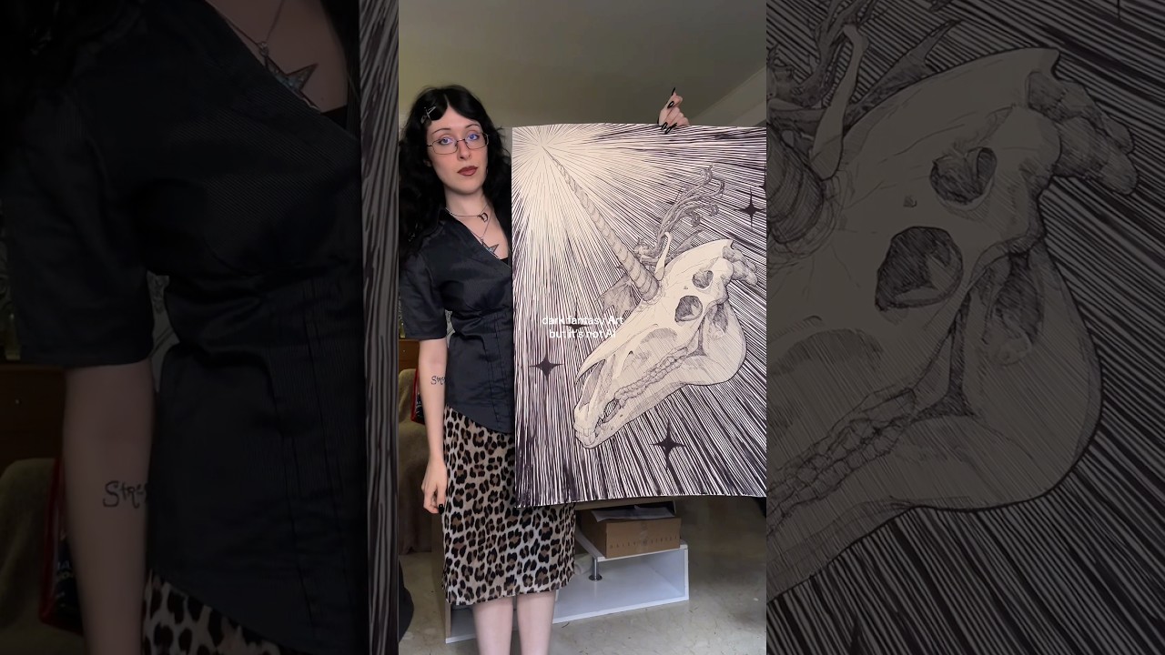 Dark fantasy art (by a human) 🔮 #myartistlife #illustration #inking