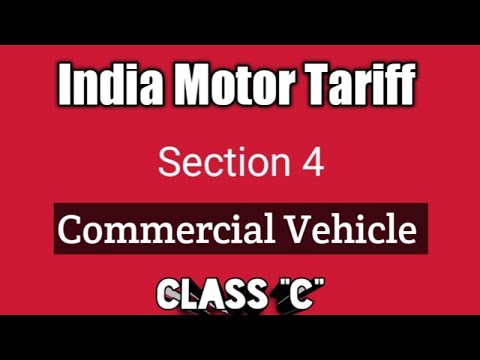 India Motor Tariff Commercial  Class C vehicles