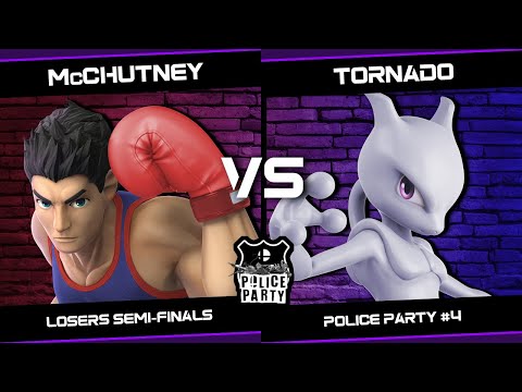 McChutney (Little Mac) vs tornado (Link/Mewtwo) - Police Party #4 - Losers Semi-Finals