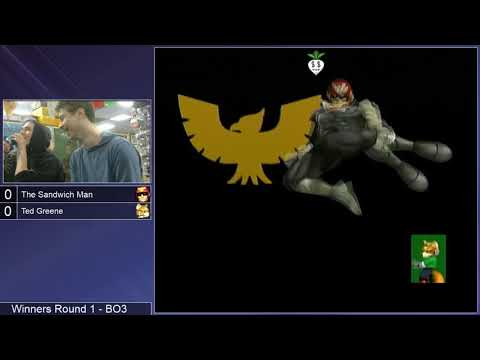 GSS 105 SSBM - The Sandwich Man (C. Falcon) vs. Ted Greene (Fox) - Melee WR1