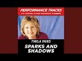 Sparks And Shadows (Performance Track In Key Of C With Background Vocals)