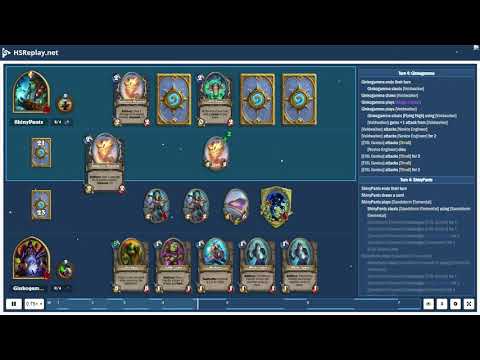 ProGaming - Hearthstone, Zoo Warlock(7) vs Quest Shaman(7) by ShinyPants and Ginkogamma, Ranked -...