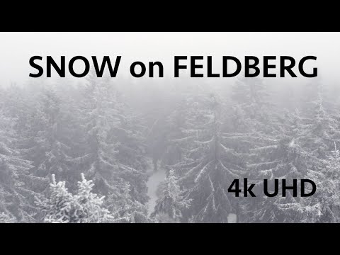 4k | Snow On Feldberg | #DJIAir2s #winter #snow #Sappheiros #Escape #Chillstep #Relax #Ambient