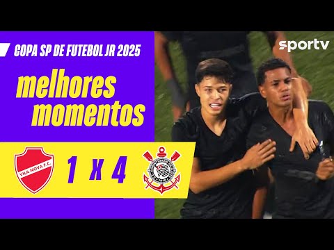 Gols e lances de Vila Nova-GO x Corinthians