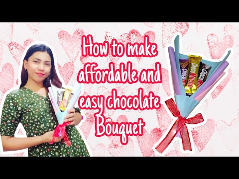 DIY CHOCOLATE BOUQUET / How to make affordable and easy way chocolate Bouquet.