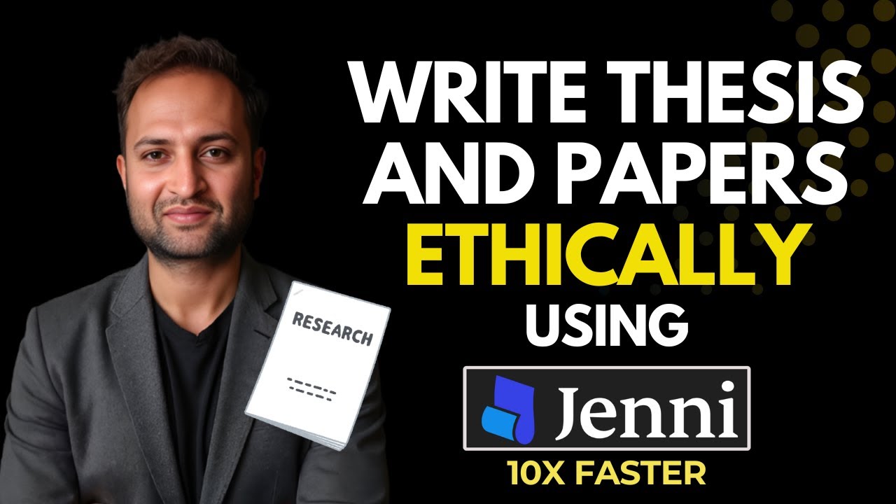 Best AI Tool for Ethically Writing Research Papers and Thesis. Jenni AI - Full Tutorial