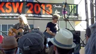 Emmylou Harris  Rodney Crowell  "Dreaming my dreams"  SXSW 2013 Waterloo Records