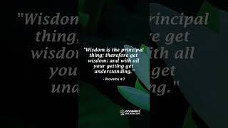 Verse of the day: Proverbs 4:7 | Goodness Bible