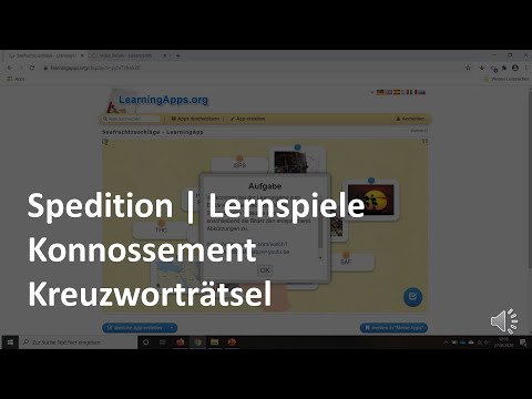 LearningApp - Konnossement - Kreuzworträtsel| Seefracht | Prüfungswissen Spedition & Logistik