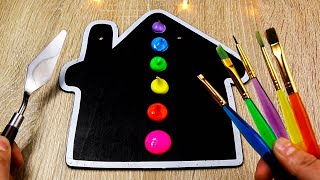 How to Draw Easy Landscape Step by Step Meadow - Acrylic Painting