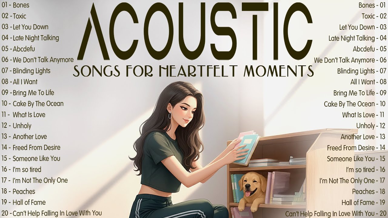 Gentle Music 2025 New Songs with Lyrics ❤️ Sweet Acoustic Songs for Heartfelt Moments