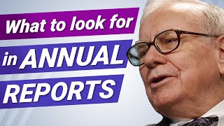 How to Read an Annual Report Like Warren Buffett