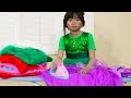 Emma Pretend Play Dress Up Washing Ironing Clothes With Kids Toys