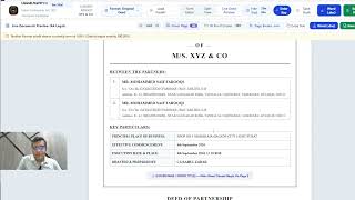 SmartDraft AI: Automated Partnership Deed Generator | AI-Powered Legal