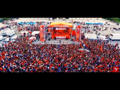 DigitAlb Arena, festa me Kombëtaren