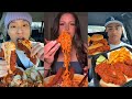 TIKTOK Mukbang Compilation Dave S Hot Chicken Buldak Wingstop Taco Bell More
