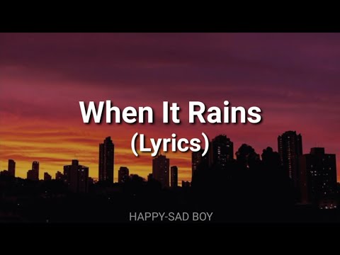 Paramore - When It Rains (Lyrics)