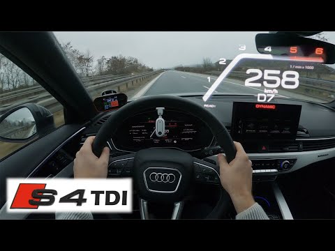 2021 AUDI S4 TDI B9 on AUTOBAHN [NO SPEED LIMIT] | CarPerformance Media