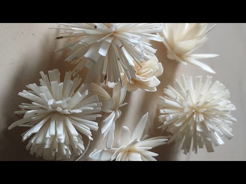 How to make artificial kadamb flower for tahiya