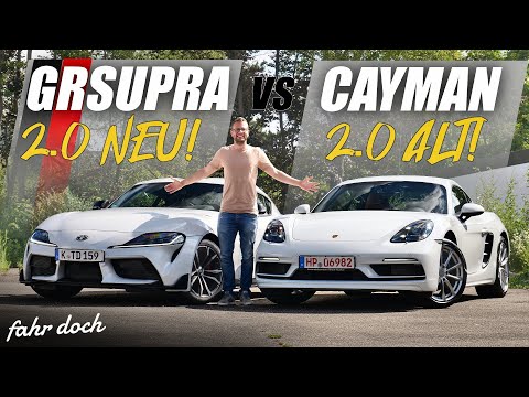 4-Zylinder für 57.000 €? Toyota GR Supra 2.0 vs Porsche Cayman 2.0 | Neu vs ALT | Fahr doch