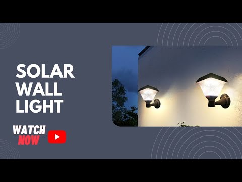 Homehop 10W Solar Led Outdoor Wall Light for Home Garden with RGB Colors