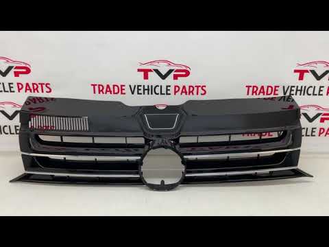 Fits VW Transporter T5.1 2010- Front Bumper Centre Grille Sportline Gloss Black With Chrome video