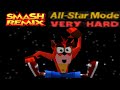 Smash Remix All Star Mode Gameplay With Crash VERY HARD