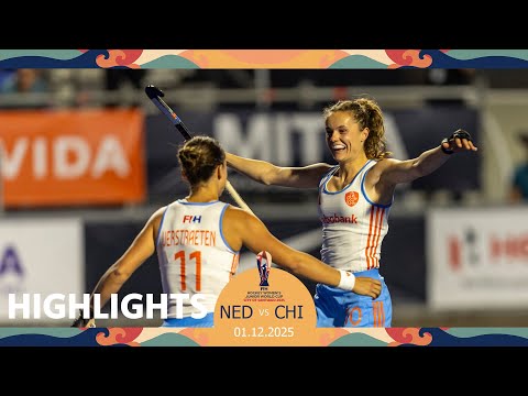 FIH Hockey Women's Junior World Cup 2025 Chile: Game 6, Highlights: Netherlands vs Chile