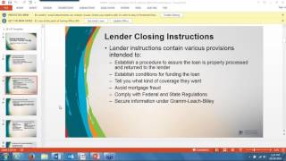 Closing Instructions  The Good, The Bad and The Ugly
