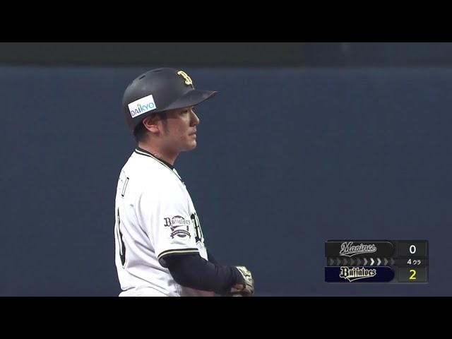 【4回裏】フェンス直撃‼ バファローズ・大城のタイムリー3ベースヒット‼ 2019/5/3 B-M