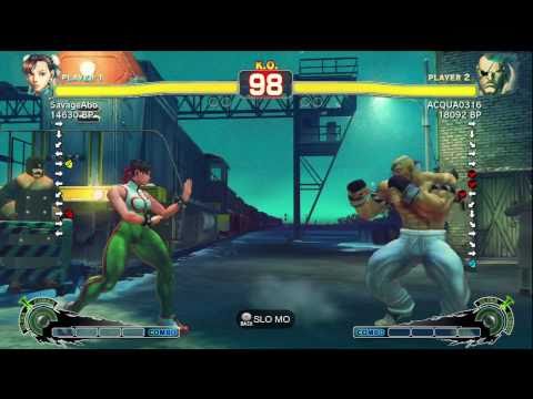 Aqua [Sagat] vs SavageAbo [Chun] SSF4 Japanese Online Ranked Matches - TRUE-HD