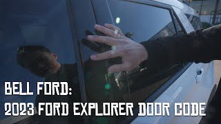 How To Set Up The Door Code on 2023 Ford Explorer #ford #explorer