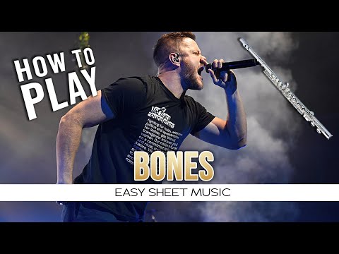 Flute "Bones" by Imagine Dragons EASY Sheet Music (Oboe, Mallets)